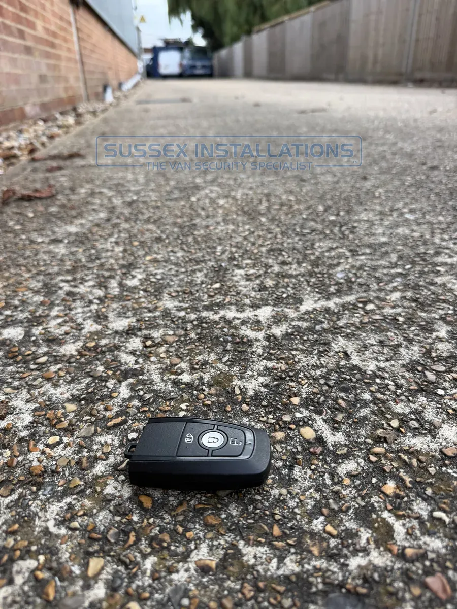 Taking the Ford Custom remote control part of the key at least 25 metres away from the van