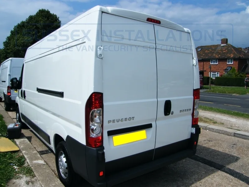 DHL courier fleet van fitted with security in Brighton