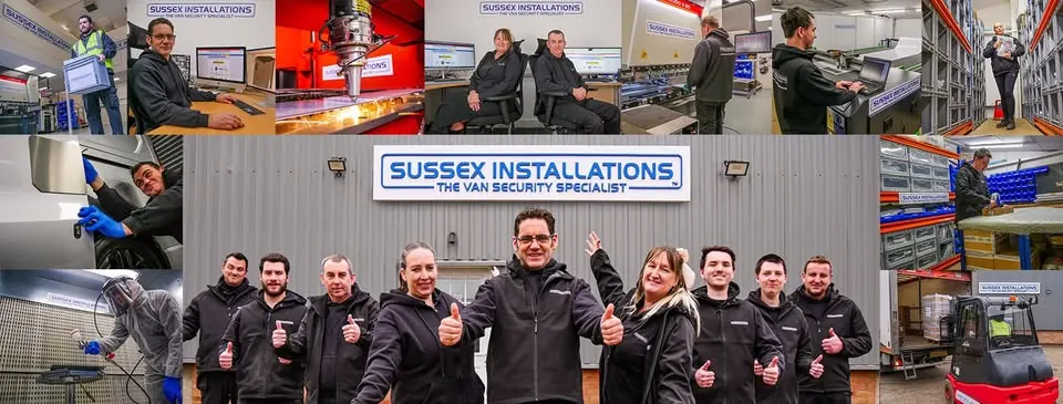 The Sussex Installations team, workshop, factory and manufacturing equipment at our Eastbourne premises