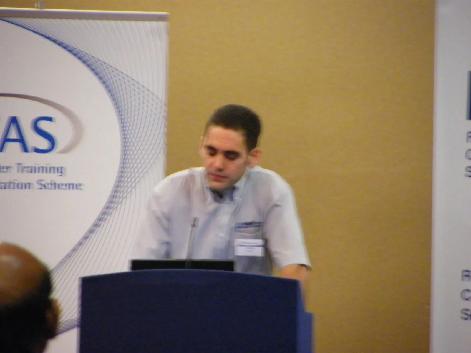 Jeff Scott speaking at an FCS FITAS industry conference