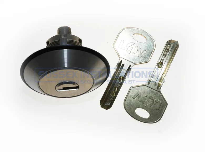 A Locks 4 Vans slamlock cylinder and pair of matching keys