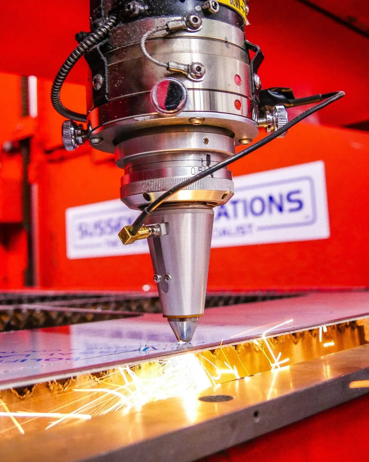 Sussex Installations CNC laser cutting stainless-steel product components