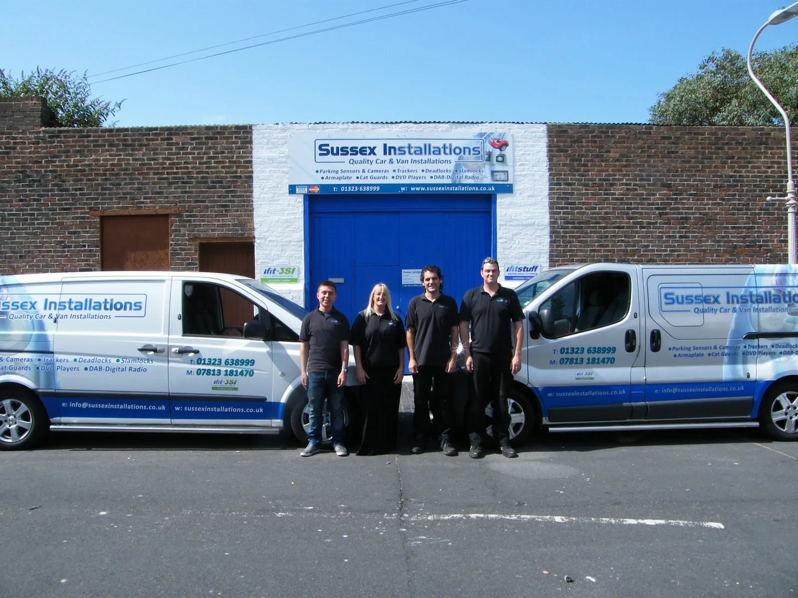 Sussex Installations team at its first commercial premises