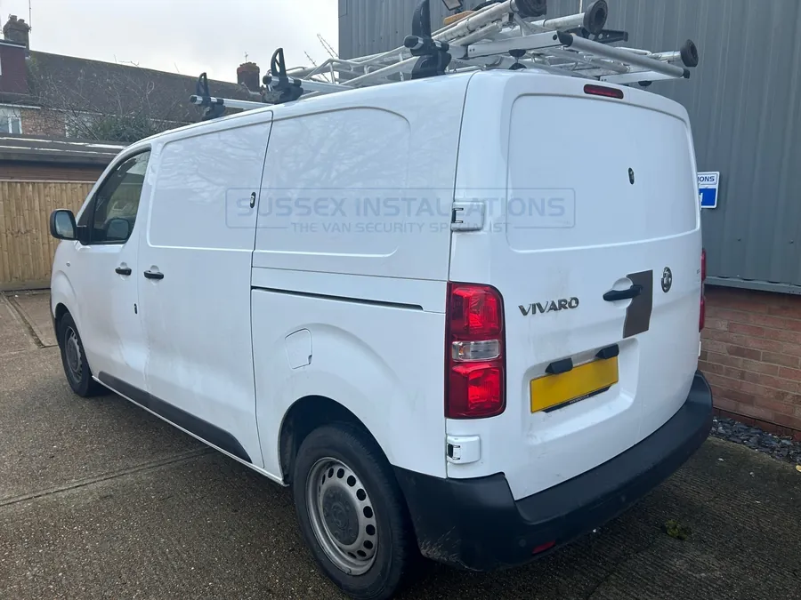 Vauxhall Vivaro 2019-on fitted with hook lock, deadlocks and shields